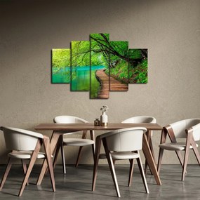 Tablou - Lacurile Plitvice (150x105 cm)