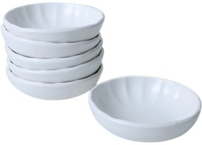 Set de 6 boluri din ceramică Laguna 12 cm, alb