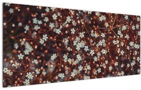 Tablou cu floare de nu mă uita (120x50 cm), în 40 de alte dimensiuni noi