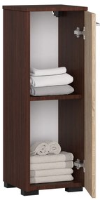 Dulap de baie Farid TYP3 (wenge + Stejar sonoma). 1069556