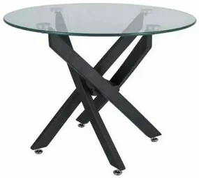 Măsuță de cafea Seward, transparent / negru