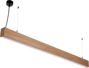 BRILAGI - Candelabru LED suspendat pe cablu GARDALINE LED/100W/230V stejar