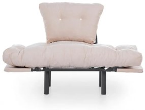 Fotoliu Extensibil Nitta Single, Crem