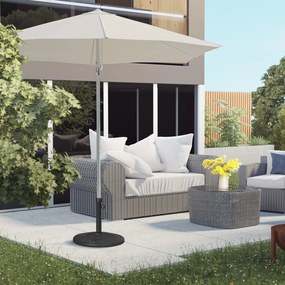 Outsunny Bază pentru Umbrelă cu Buton Reglabil, Ø46x34 cm, Negru | Aosom Romania