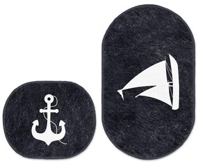 Covorașe de baie albastre 2 buc. 60x100 cm – Mila Home