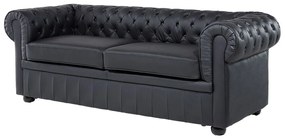 Set canapele CHICHESTER (piele) (negru) (pentru 4 persoane). 1019057
