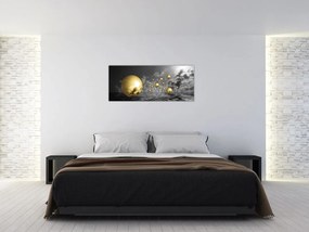 Tabloul bilelor în ocru (120x50 cm)
