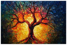 Tablou - Arborele vieții în mozaic (90x60 cm)