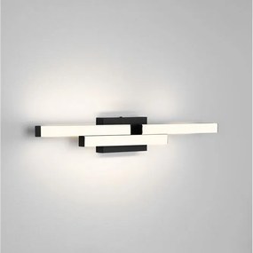 Aplica baie LED, protectie IP44, Aluminiu, Negru, Atom, NVL-9695269
