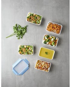 SET 6x caserolă Tefal 0,8 l MASTER SEAL FRESH albastru