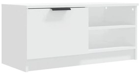 811466 vidaXL Comodă TV, alb, 80x35x36,5 cm, lemn prelucrat