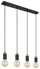 Lustră pe cablu MATTI 4xE27/40W/230V Globo 54045-4H