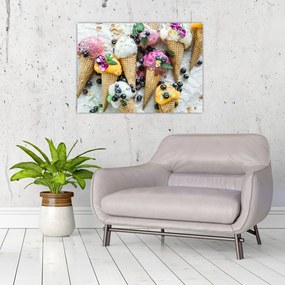 Tablou pe sticlă cu înghețată (70x50 cm)
