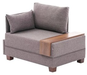 Fotoliu de colț TULA, maro, stânga