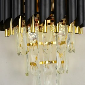 Brilagi - Aplică de perete ECLIPSE 2xE14/10W/230V negru/auriu