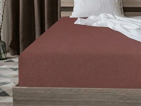 Cearsaf frote POLY maro inchis 90 x 200 cm