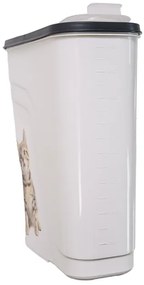 Cutie de plastic alba pentru granule 4l