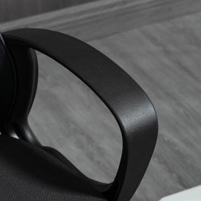 Vinsetto Scaun de birou cu șezut înalt fotoliu de birou din plasă înălțime reglabilă rotativ cu suport pentru picioare negru | Aosom Romania