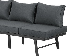 Set mobilier de grădină pentru 5-6 persoane, Gri | Aosom Romania