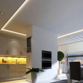 Banda led SMD 2835 V-TAC Samsung, CRI95+, lumina calda(3000K), 18W/m,1500 lm/m, 240 leduri/m, 24V, IP20