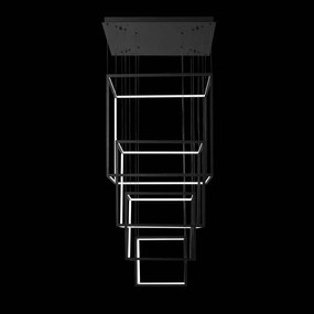 Lustra LED XXL design modern casa scarii Opera XL neagra ZZ AZ3139