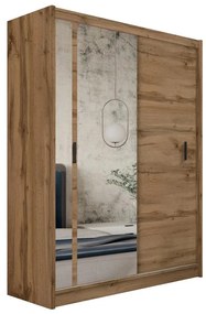 Dulap cu oglindă SABRINA 180x215 cm, stejar woltan