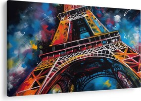 Tablou - Pictură a Turnului Eiffel II. (90x60 cm)