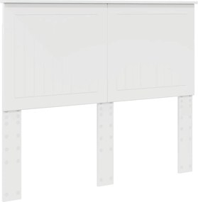vidaXL Tăblie cap cu headboard Alb Lucios 120 cm Lemn compozit
