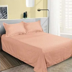 Lenjerie de pat 2 persoane, bumbac Damasc, 6 piese, uni, SSD08