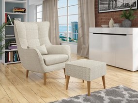 Fotoliu cu suport Flerance (Bej) . Promo -17%. 1103797