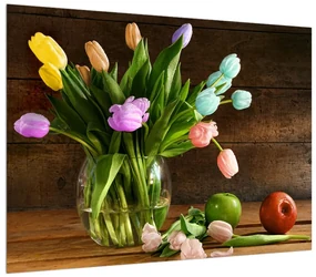 Tablou cu lalele în vază (70x50 cm), în 40 de alte dimensiuni noi