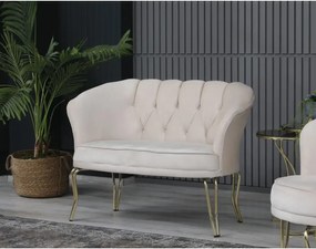 Set canapea Viena 2+1+1Homs textil bej-auriu,30703