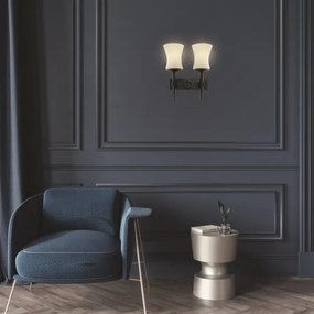 Aplică de perete Searchlight CARTWHEEL 0812-2BK 2xE27/60W/230V