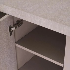 Comoda design LUX Crosby, stejar albit