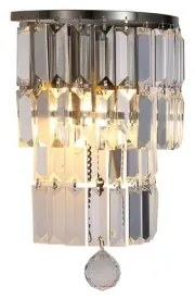 Aplică de perete Searchlight EMPIRE 61321-2AB, 2xE14/7W/230V, IP44