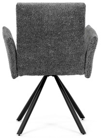 Set de scaune de sufragerie cu mecanism deîntoarcere DCH-W1117 GREY2, 2 buc.