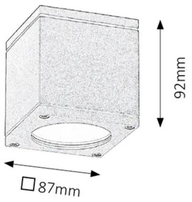 Rabalux 8149 - Plafonieră exterior AKRON 1xGU10/35W/230V IP54