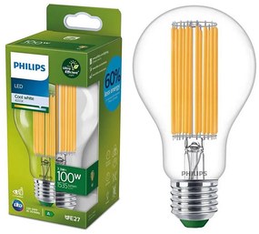 Bec LED FILAMENT Philips A60 E27/7,3W/230V 4000K