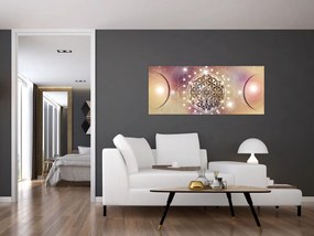 Tablou - Mandala cu elemente (120x50 cm)