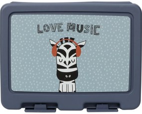 Cutie de plastic pentru gustări Hatu Zebra, 18 x 7,5 x 13,5 cm