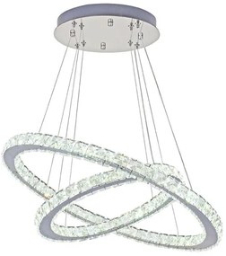 Lustră LED dimabilă pe cablu LED/115W/230V 3000-6500K argintiu + telecomandă