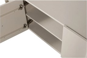 Comodă TV gri deschis din lemn de pin 152x53x46 cm Basu – WOOOD