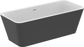 Cada freestanding Ideal Standard Atelier Tonic II alb - negru mat 180x80 cm