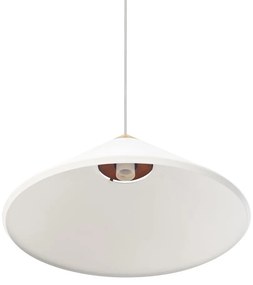 Lustra, Pendul Design Nordic Minimalist, Lemn, Metal, Kinto alb
