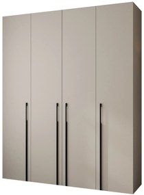 Dulap de haine 200 cm Carmela 40-3 (Cașmir + Negru). 1126631