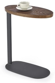 Masuta de cafea Delphi nuc/negru - H58 cm