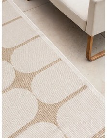 Covor tip traversă pentru interior și exterior bej/fildeș 80x250 cm Duet Bowen – NORTHRUGS