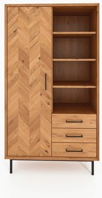 Șifonier din lemn din lemn de stejar 97x176 cm Abies – The Beds