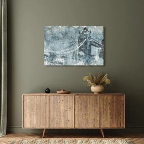 Tablou - Tower Bridge în tonuri reci (90x60 cm)