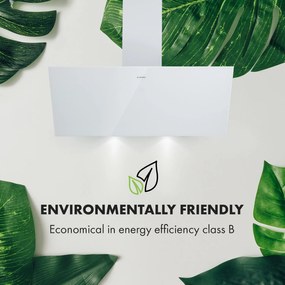 Laurel 90, hotă, 90 cm, putere de extracție 350 mm³/h, LED, ecran tactil, alb